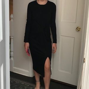 Black Wool Dress